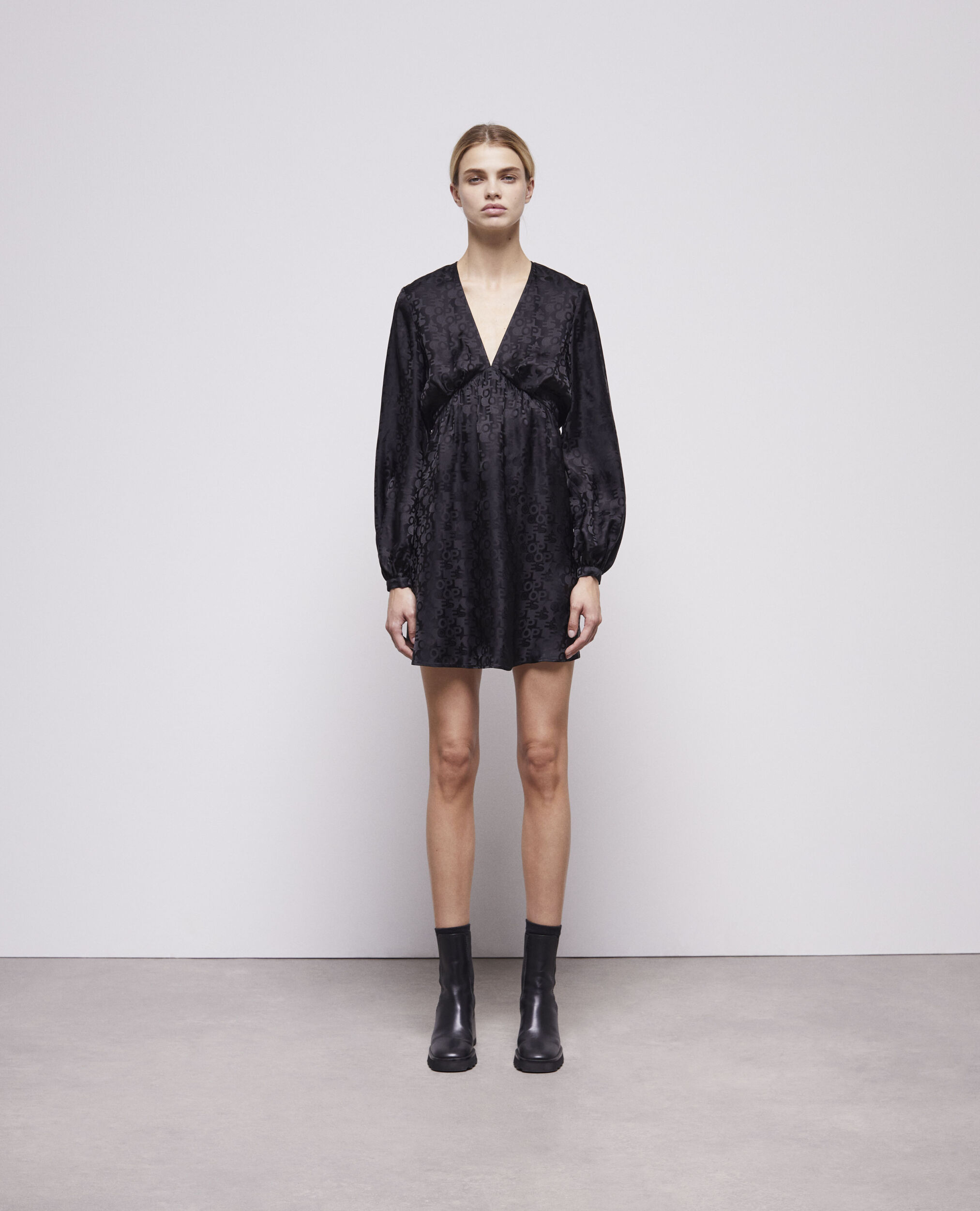 Robe courte logo The Kooples noire