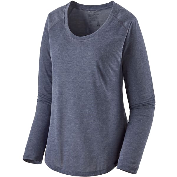 T-shirt randonnée PATAGONIA W'S L/S CAP COOL TRAIL SHIRT CLASSIC NAVY