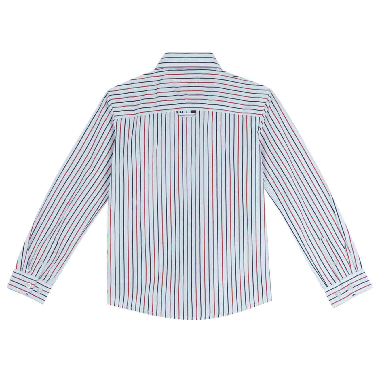 Tommy Hilfiger Chemise en Coton droite rayée blanc/bleu/rouge