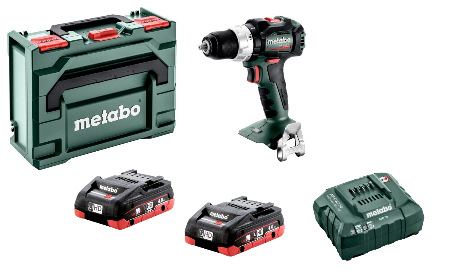Metabo BS 18 LT BL 18V LiHD accu boor-/schroefmachine set (2x 4,0Ah accu) in metaBOX - koolborstelloos