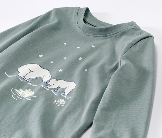 Kinder-Pyjama »Glow in the dark«, grün