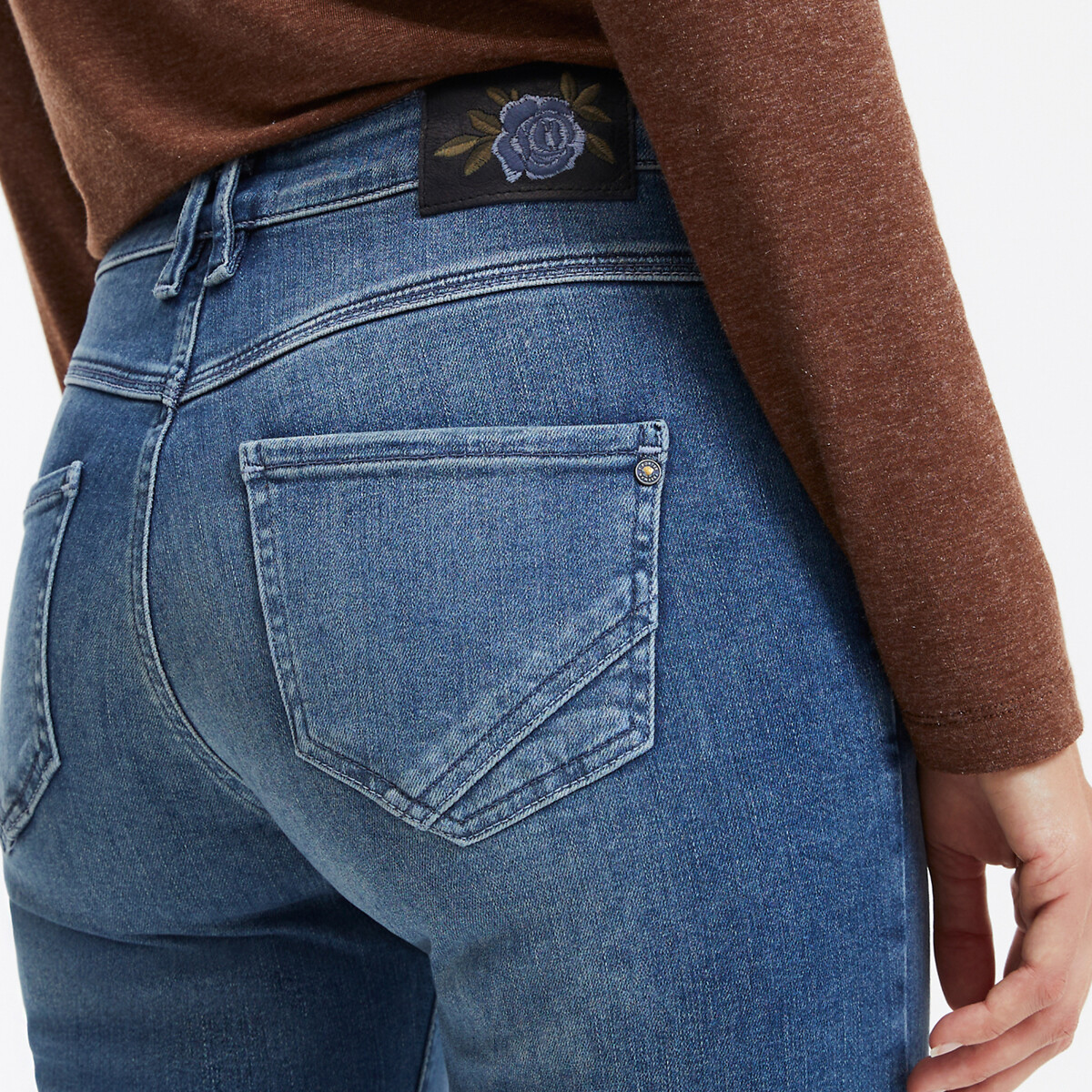 FREEMAN T. PORTER<br>Calça jeans cropped Rechte