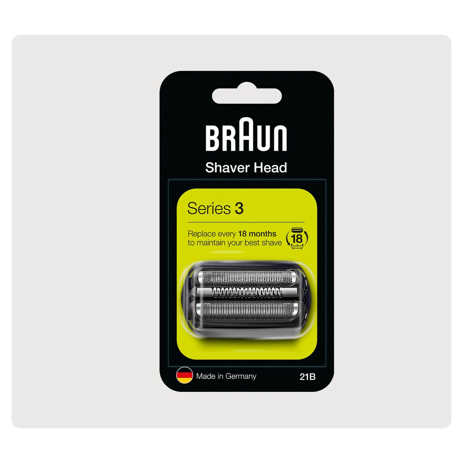 Braun Series 3 21 B Elektrorasierer Scherkopf in Schwarz