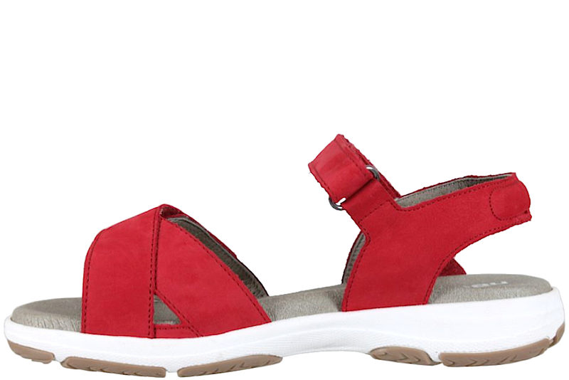 NEW FEET SANDAL I RØDT OLIERET NUBUCK