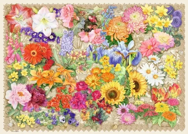 Ravensbuerger - Puslespil - Blooming Beautiful 1000 brikker