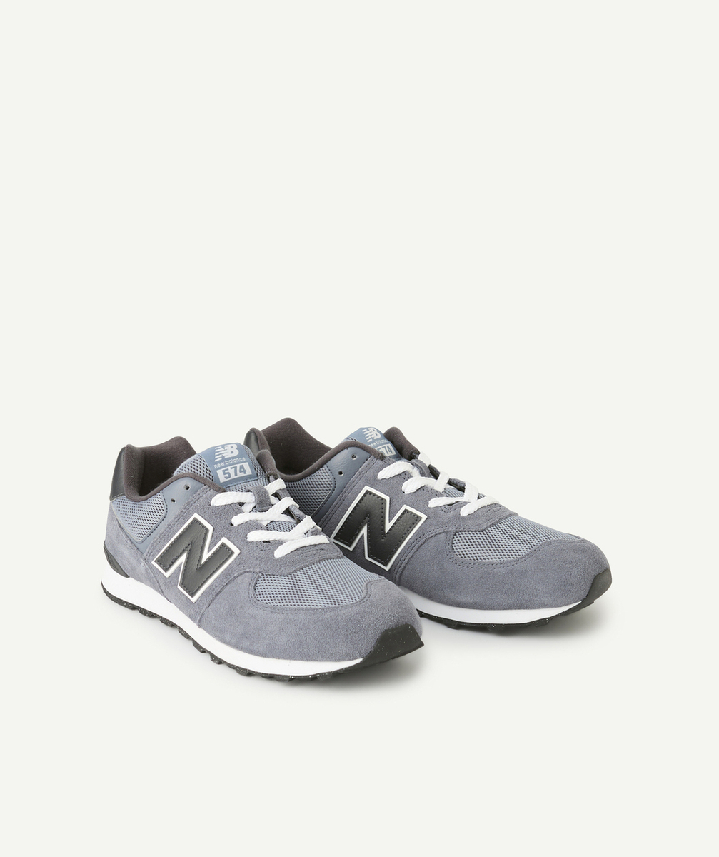NEW BALANCEBASKETS ADO À LACETS 574 NOIR ET GRIS