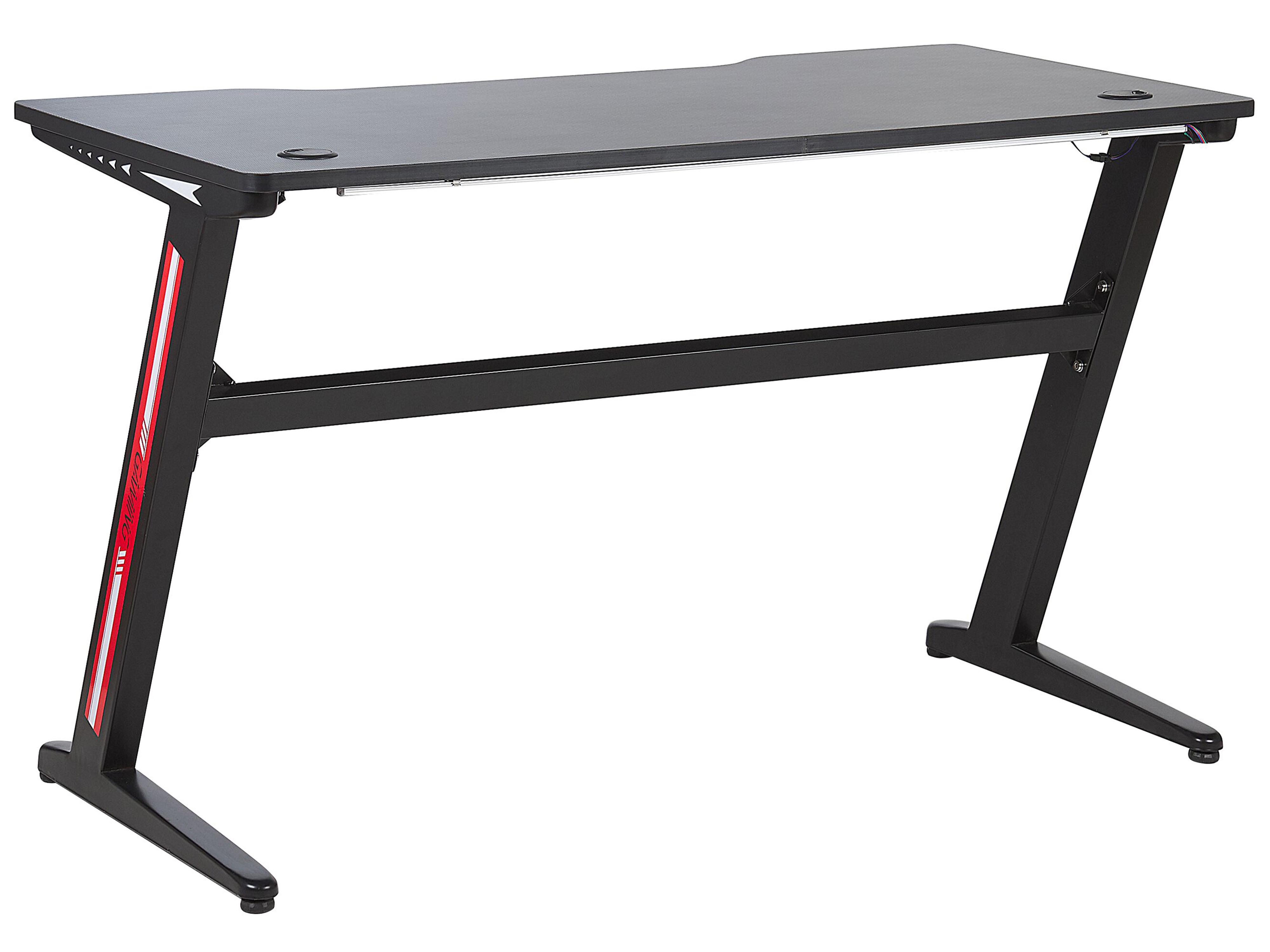 Game bureau DARFUR Zwart 120 cm 60 cm RGB LED
