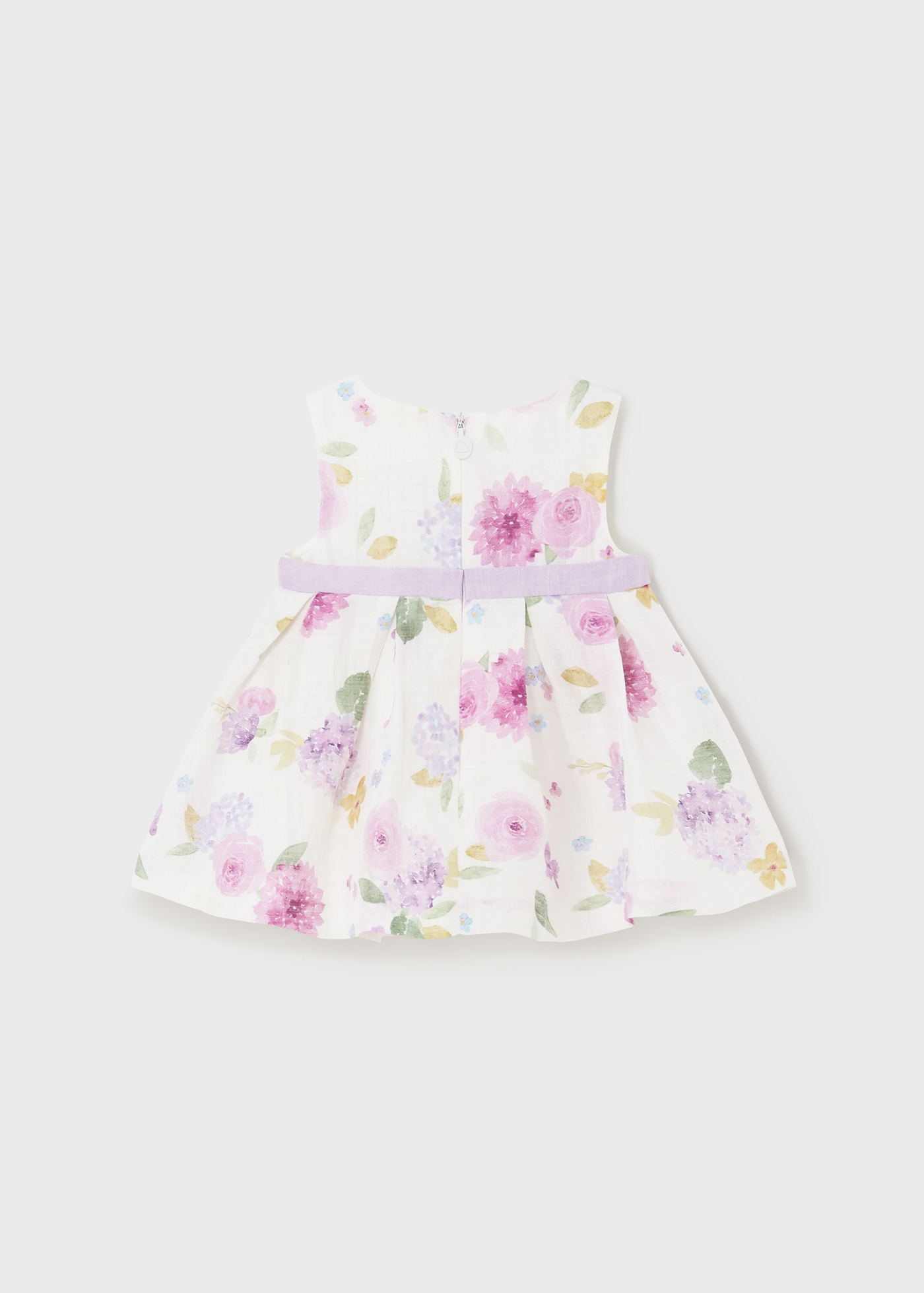 Vestido floral de linho europeu Lullaby para recém-nascidos