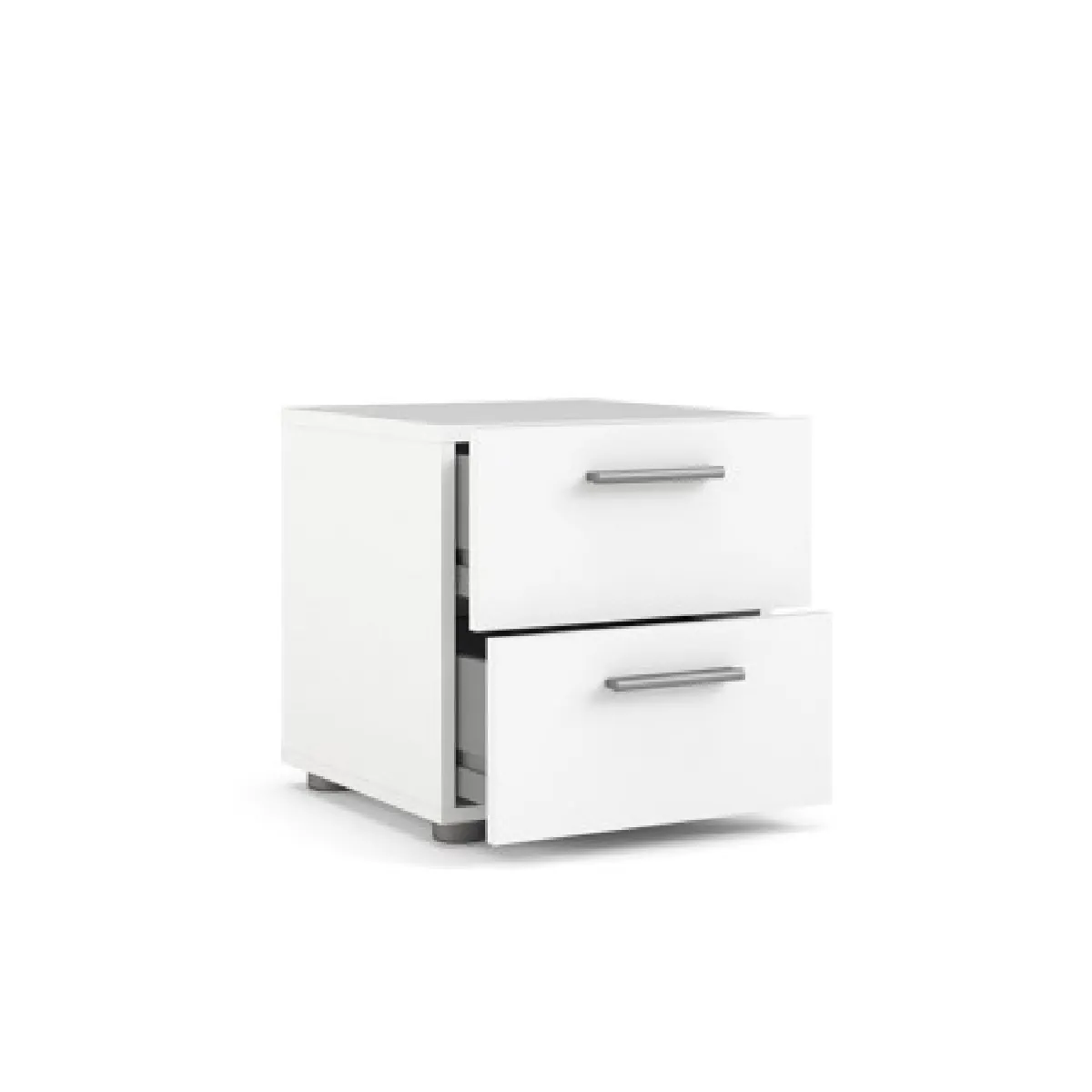 Alter Table de chevet blanche avec 2 tiroirs