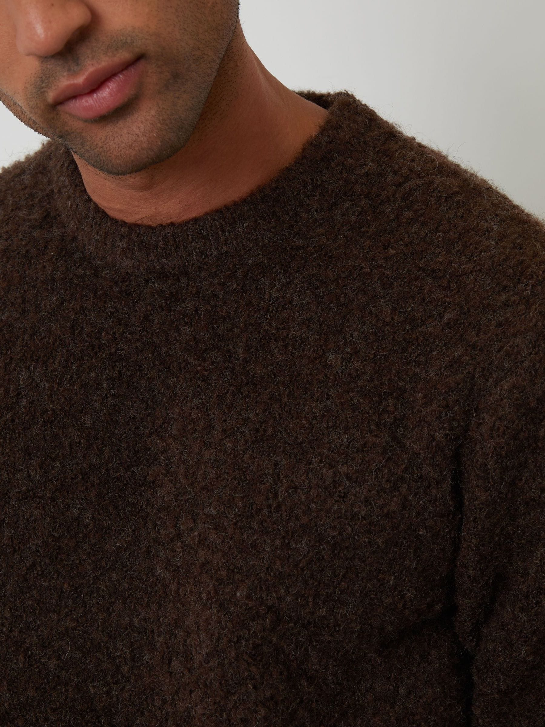Threadbare Fluffy Knitted Crew Neck Jumper