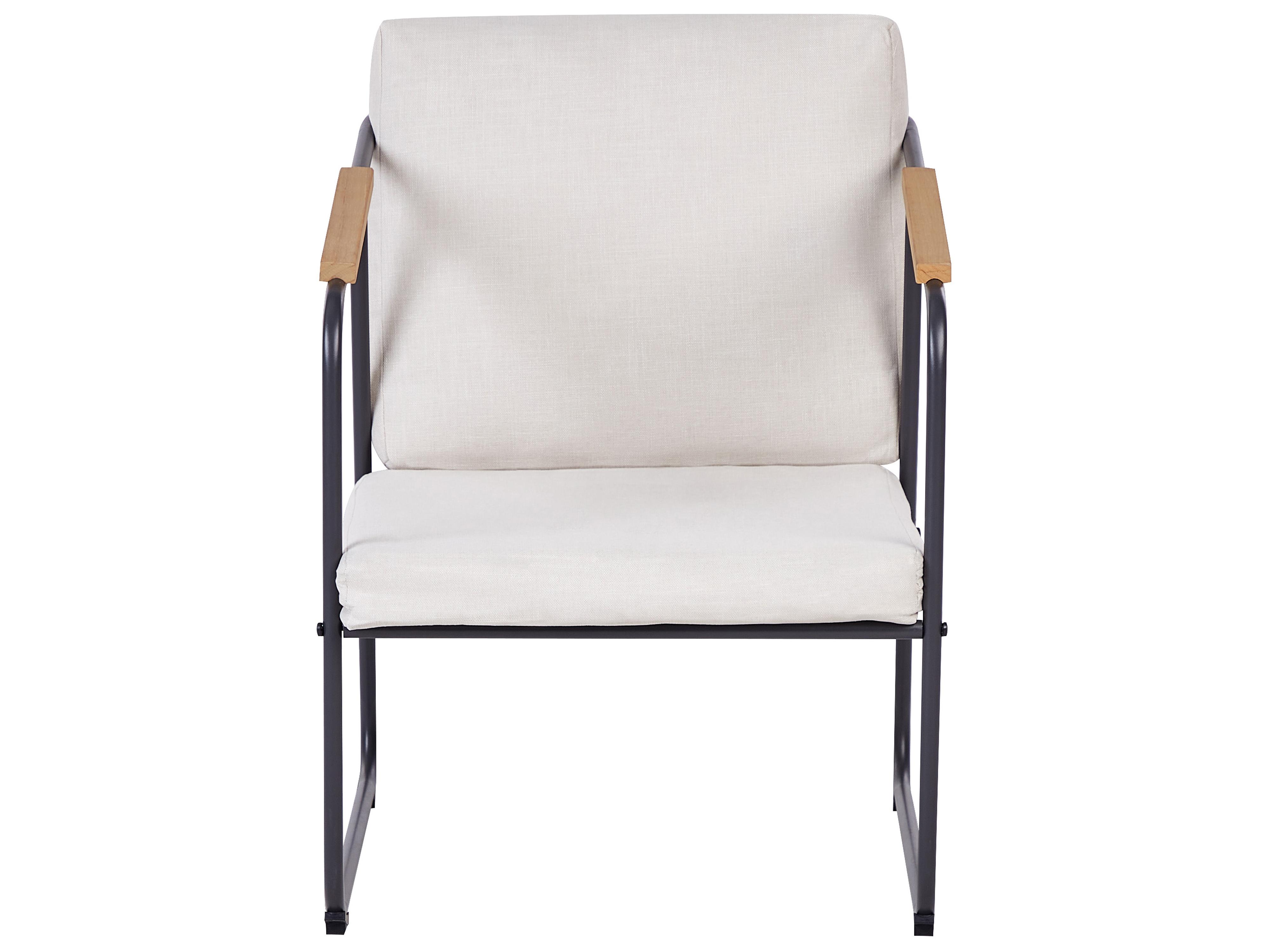 Loungeset met tafel 4-zits VEZZANA Metaal Lichtbeige