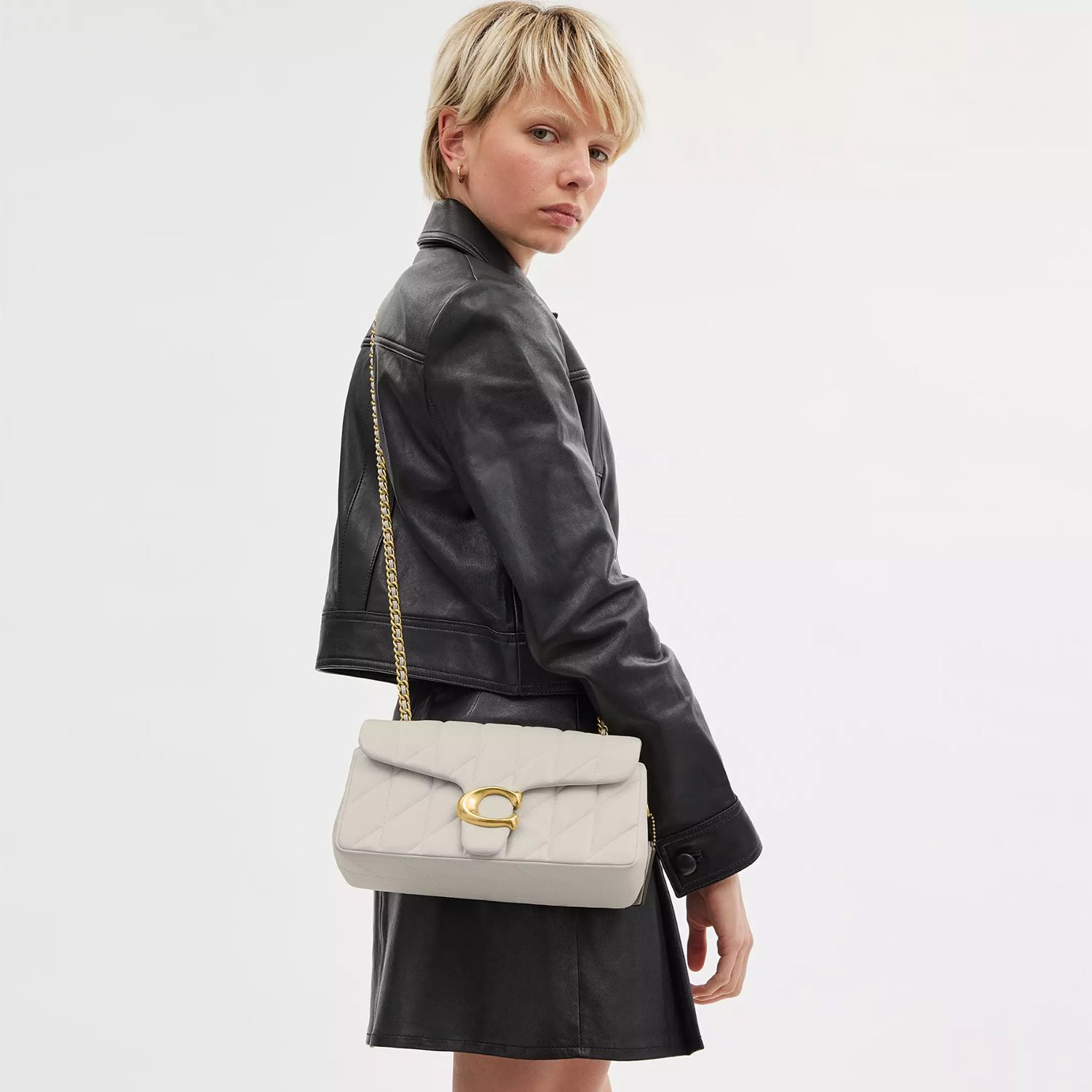 Coach Tabby 26 Shoulderbag Quilting chalk