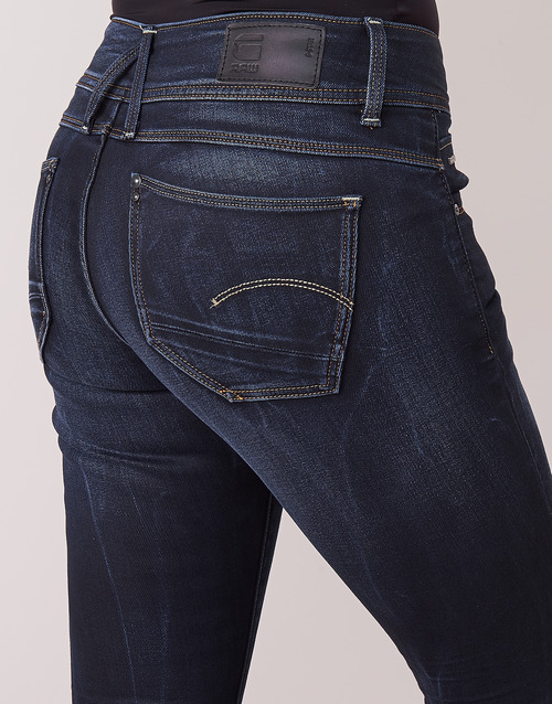G-Star Raw - LYNN MID SKINNY WMN - Bleu Faded Blue