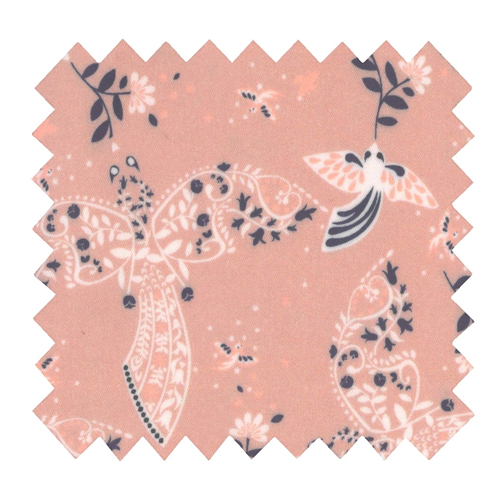 Coupon Tissu Enduit De 35Cm Oiseau Bandana