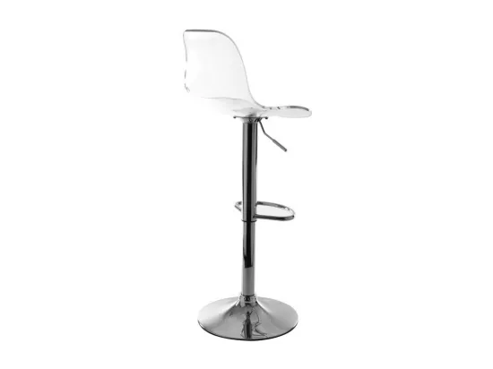 Tabourets de bar design réglables transparents (lot de 2) GALILEO