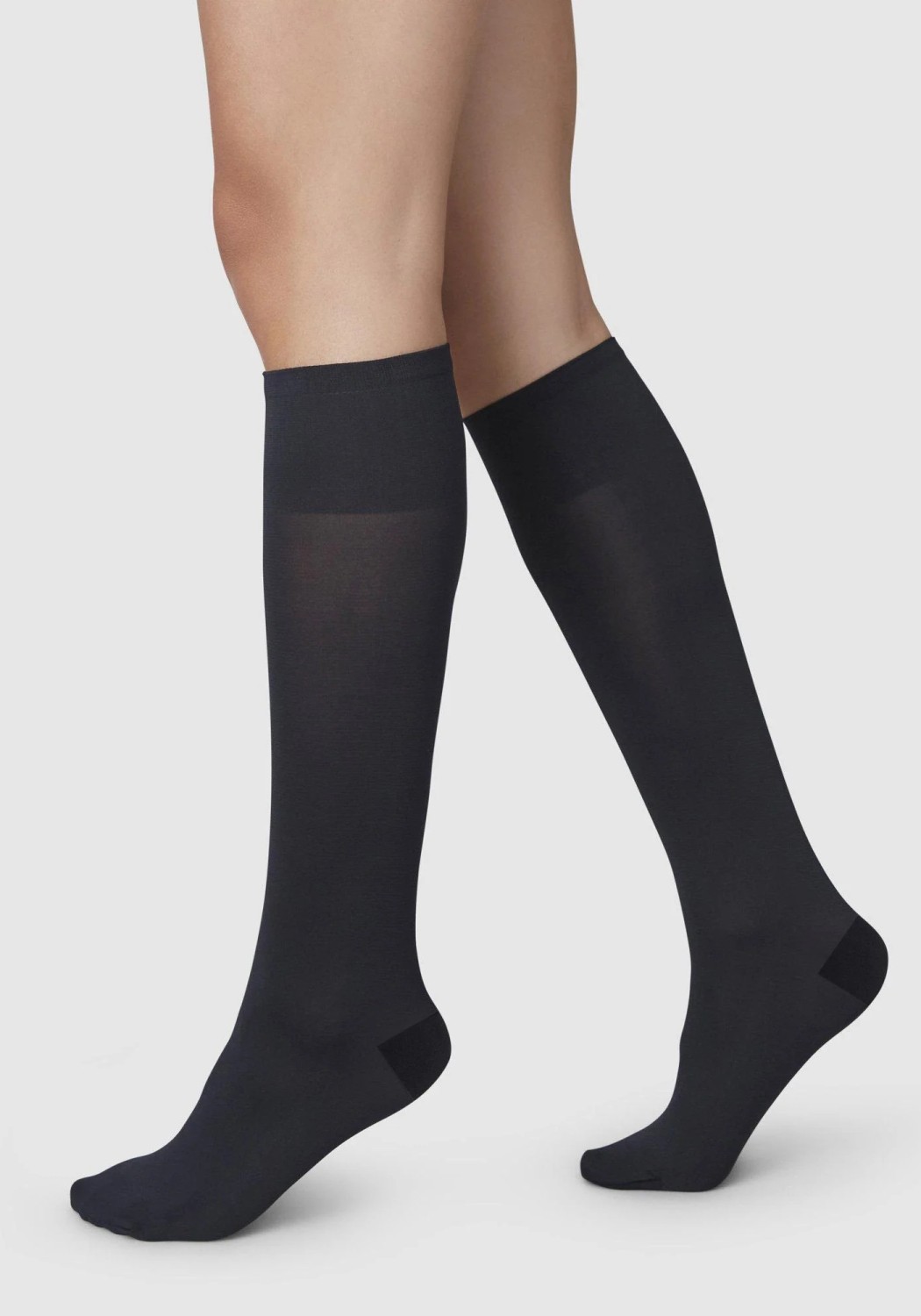 Swedish Stockings Kniestrümpfe Irma Support Knee-High Black