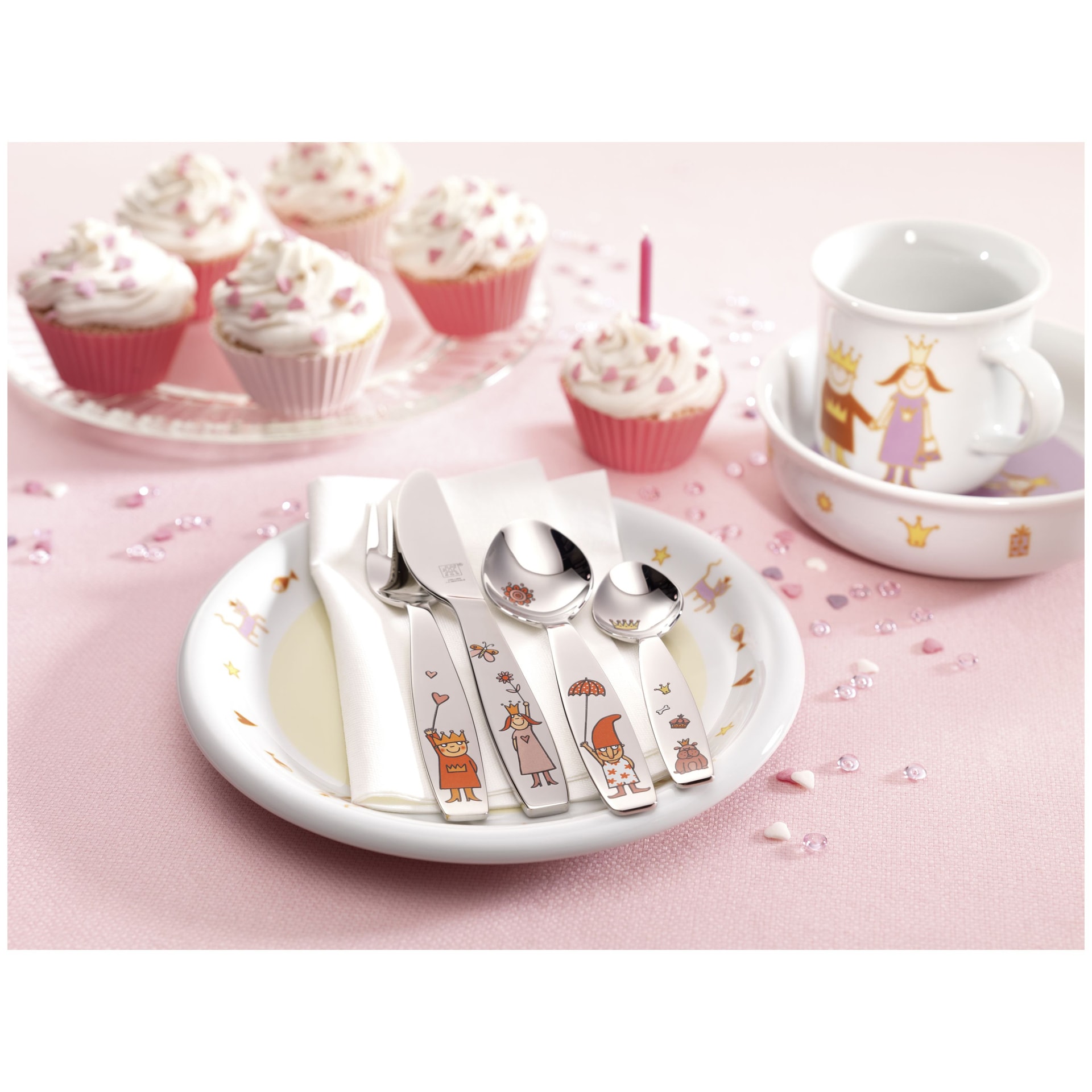 ZWILLING Kinderbesteck-Set EMILIE 4-teilig Edelstahl