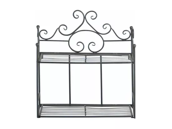 Etagère pliante à plantes Arabesques Droite 2 niveaux