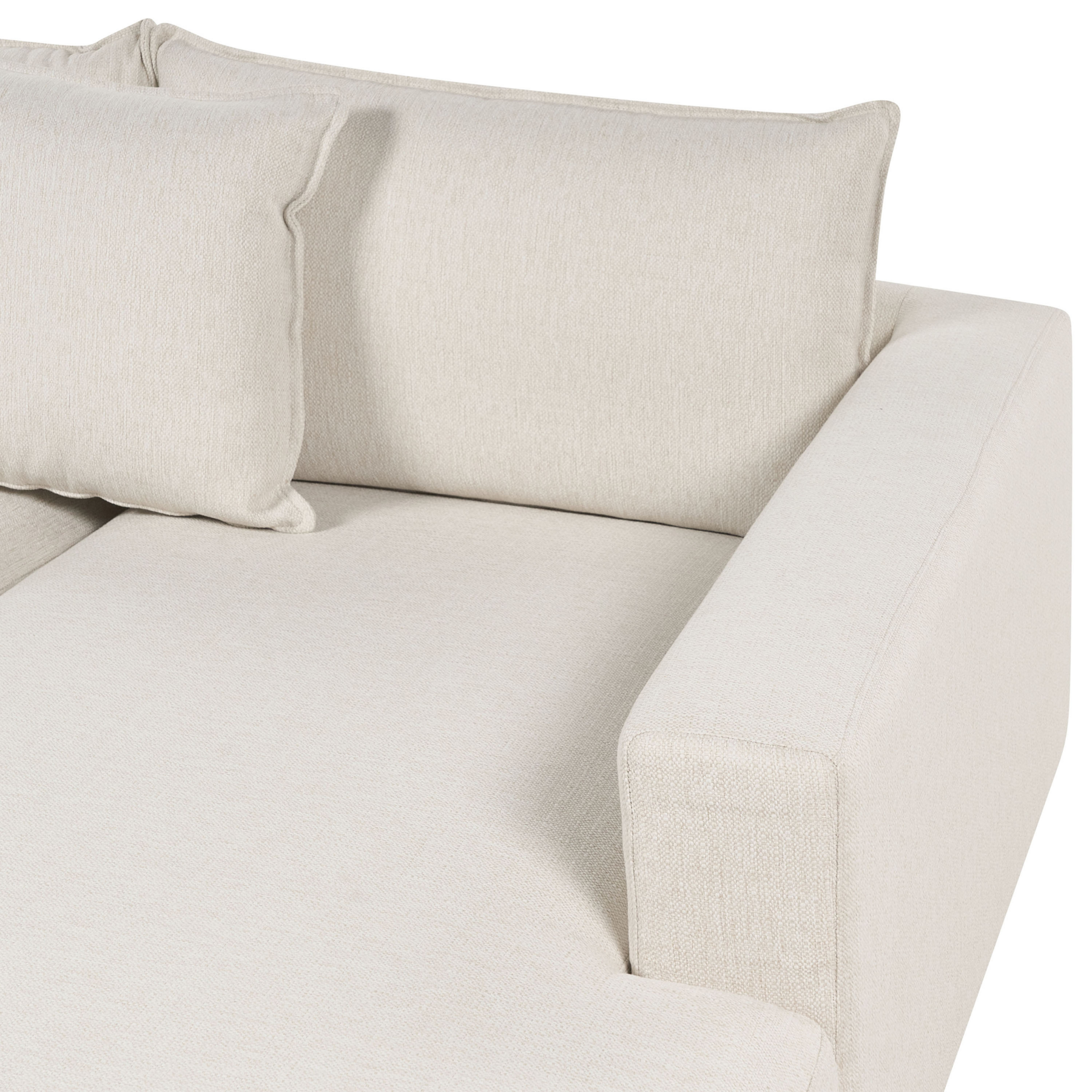 Beliani-LILVIKEN-Bank U-vormig-Lichtbeige-5 persoons-Polyester
