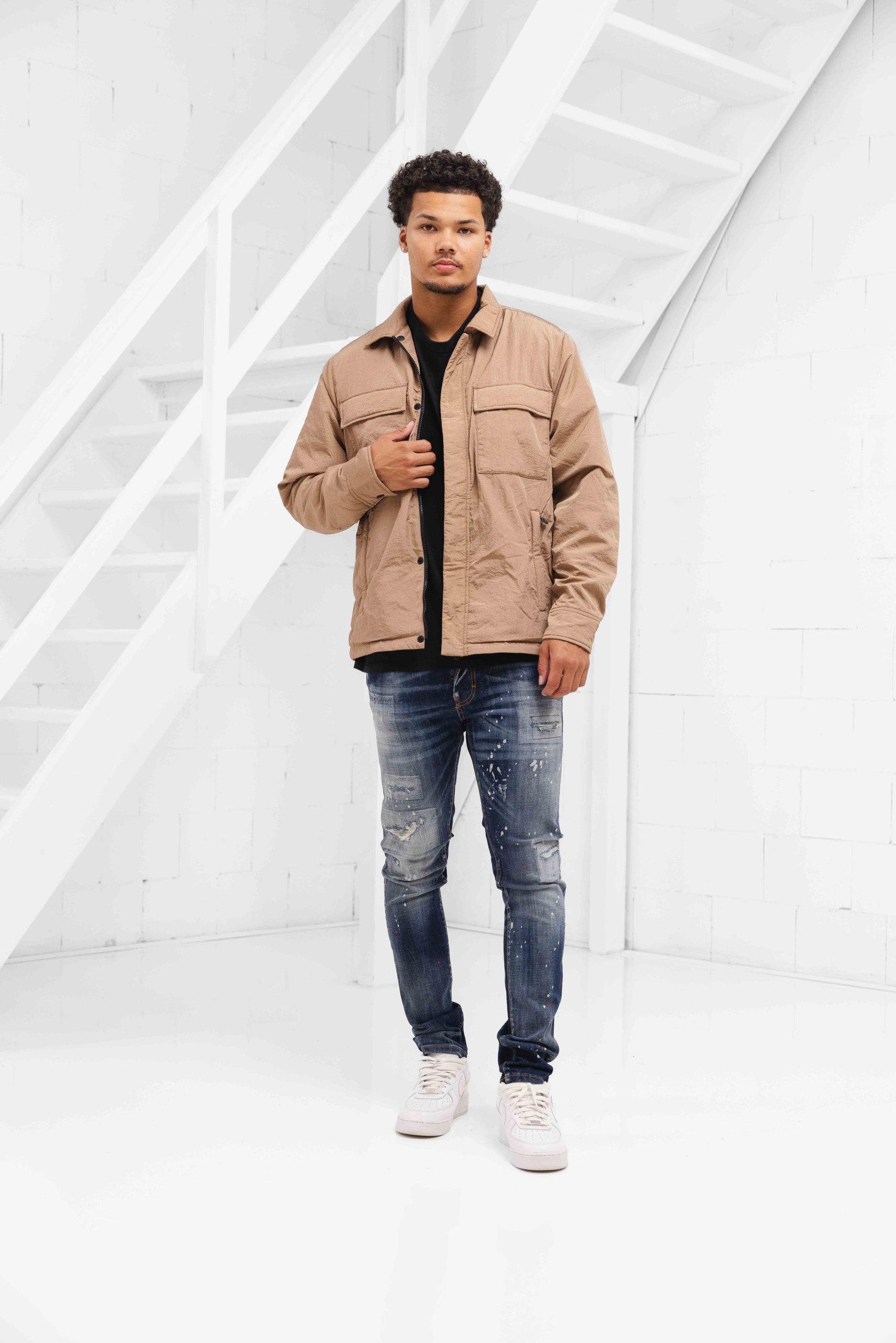 EA7 Emporio Armani 6DPB52 Bomberjacket Heren Bruin