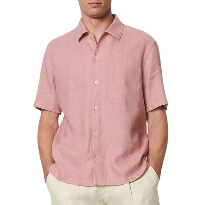 Marc O'Polo Camp Collar Linen Overhemd Heren