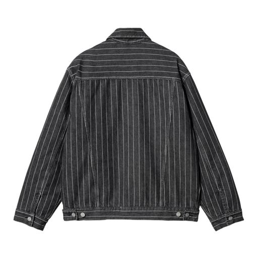 Carhartt WIP W' Orlean Jakke, Orlean Stripe Black/White, L