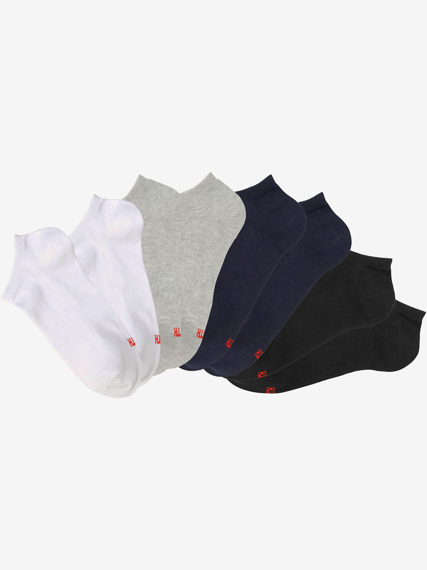 Socquettes basiques unisexe, lot de 8