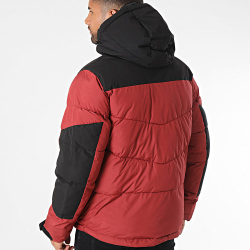 Doudoune Capuche Cootis Rouge Noir