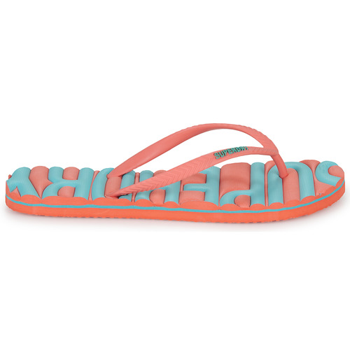 Superdry - VINTAGE VEGAN FLIP FLOP - Bleu/Rose