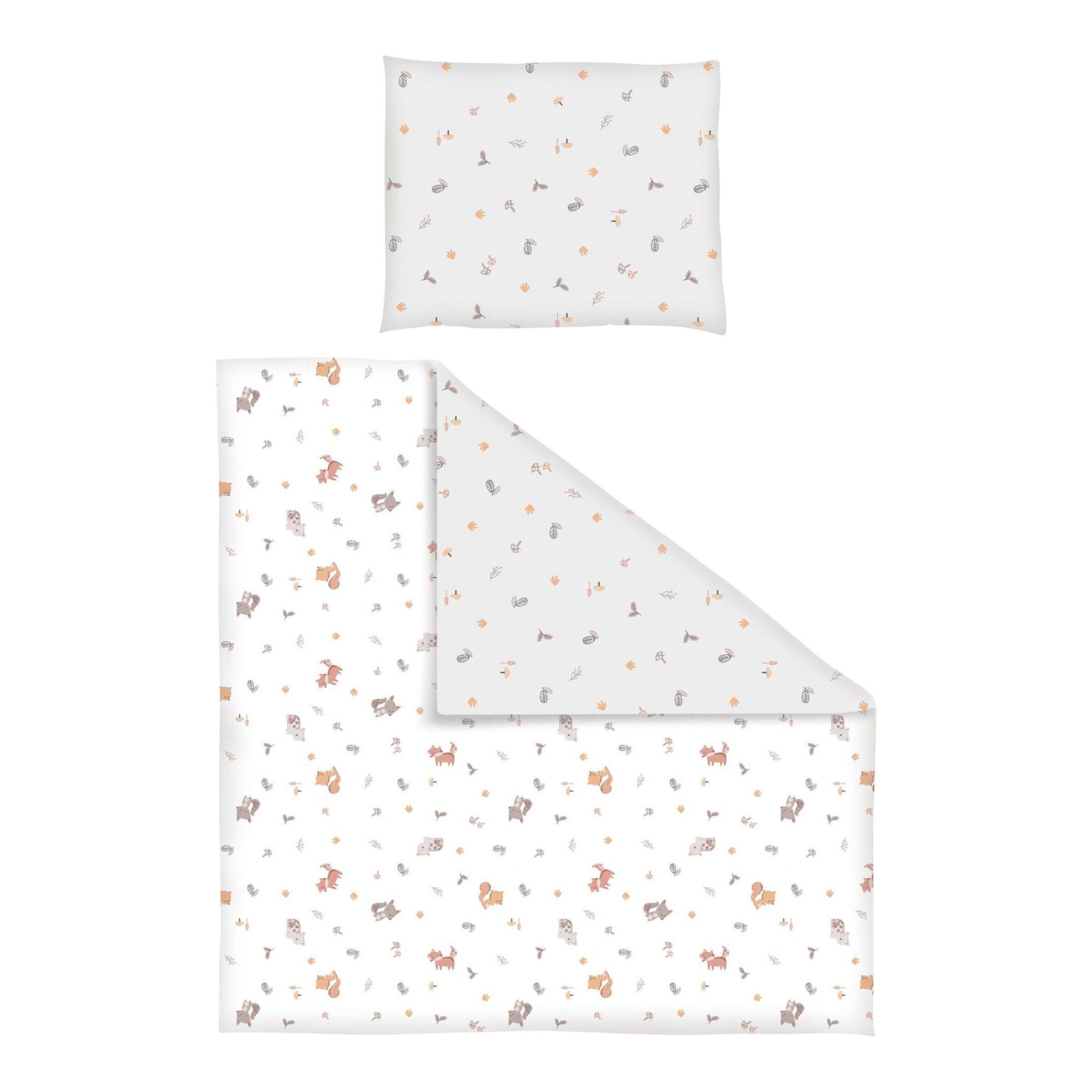 BORNINO HOME Bettwäsche Waldfreunde 35x40 / 80x80 cm