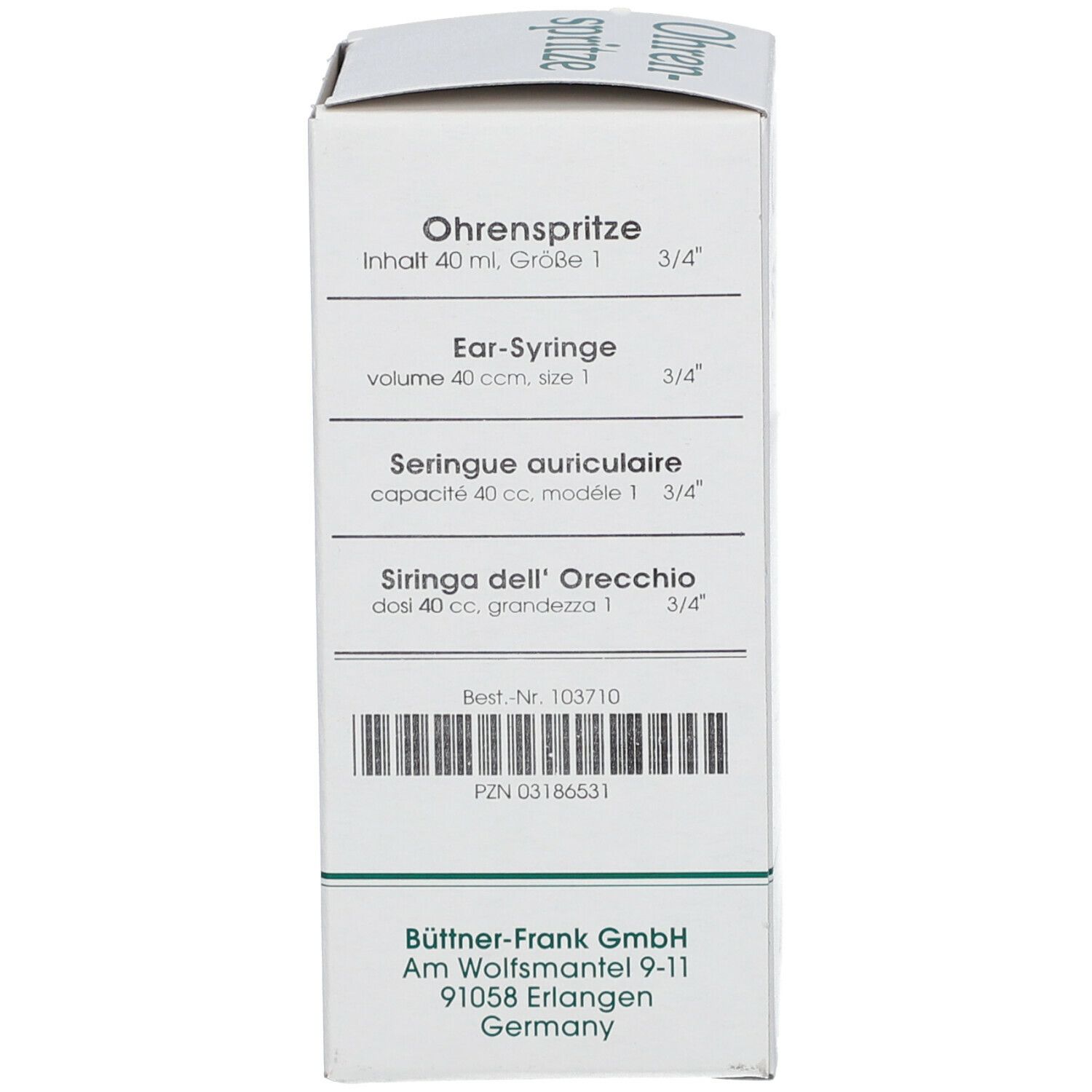 FRANK® Ohrenspritze Gr. 1 - 40 g