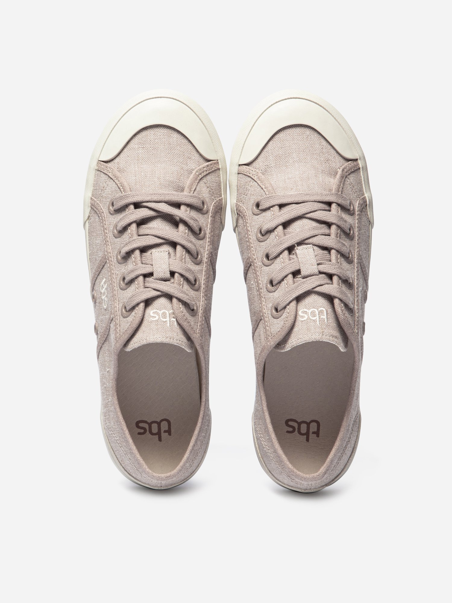 Tennis en Toile Femme Beige