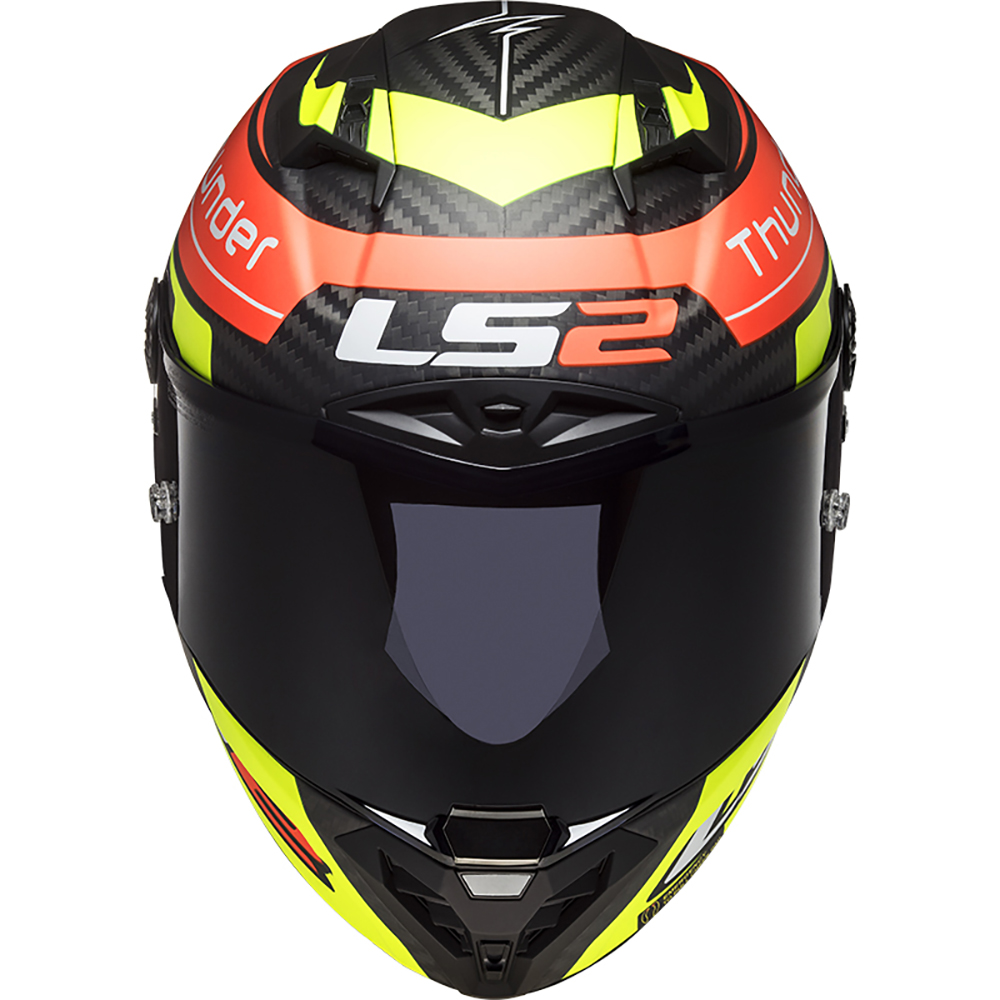 LS2 - Casque FF805 Thunder Carbon Replica Black Attack Noir / Jaune fluo / Rouge