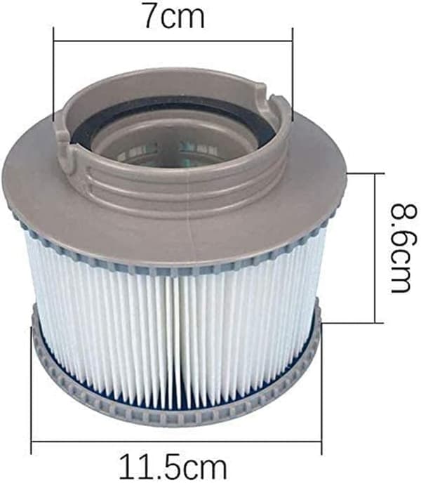 INF 2 stk - Bassengfilter for MSPA oppblåsbare bassenger FD2089 - Bassengfilter