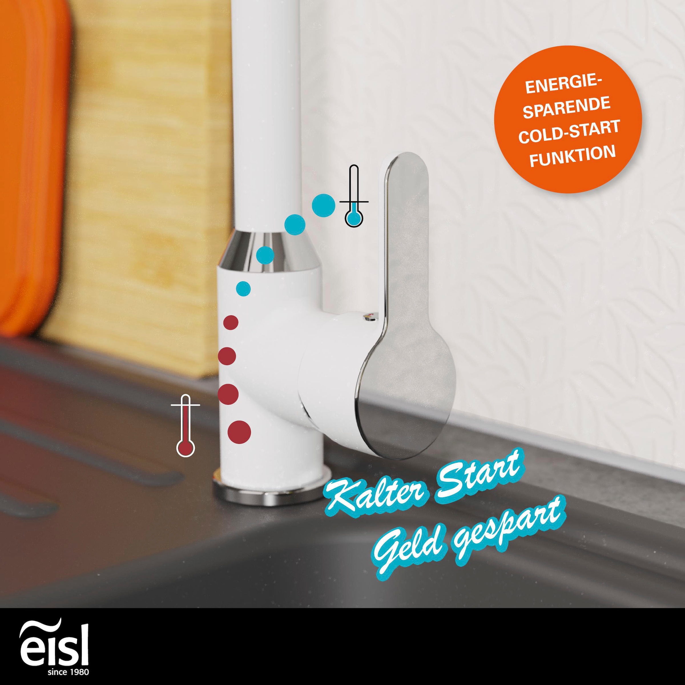 Eisl Spültischarmatur »DIZIANI« Cold-Start-Funktion / 360° schwenkbar