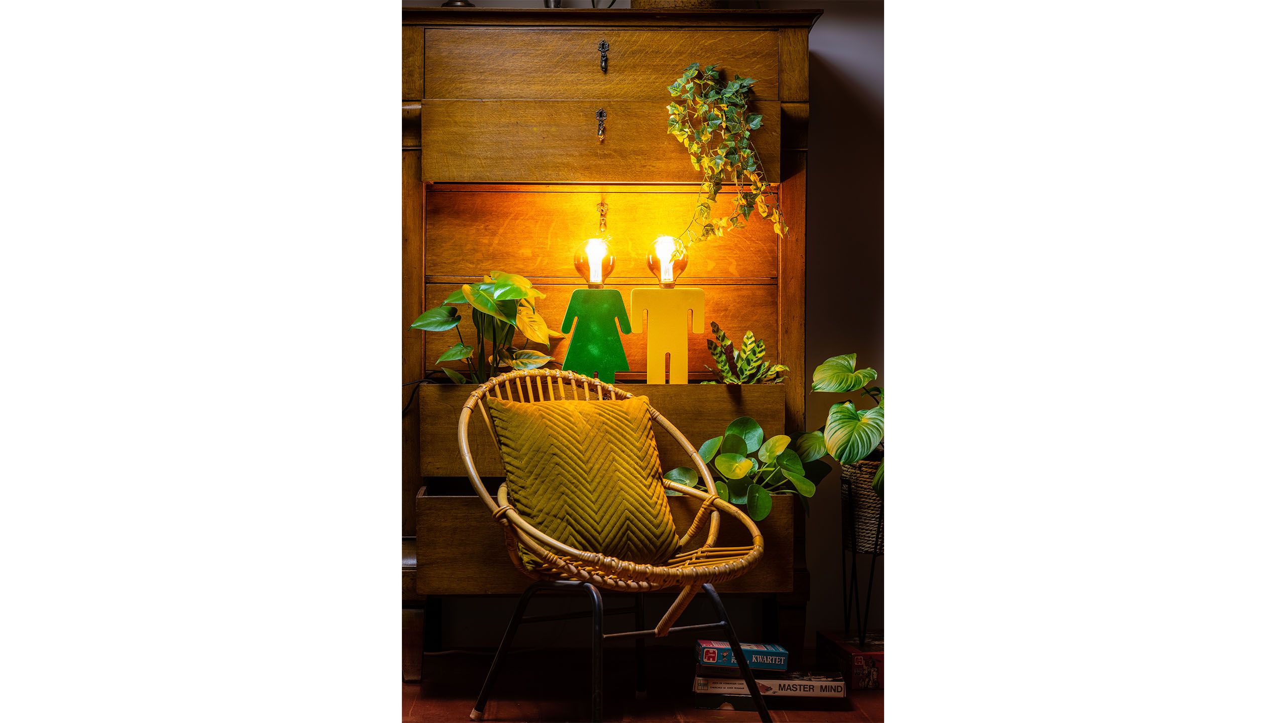 Tafellamp Velvet groen 05-TL3289-33 Eve  | ETH
