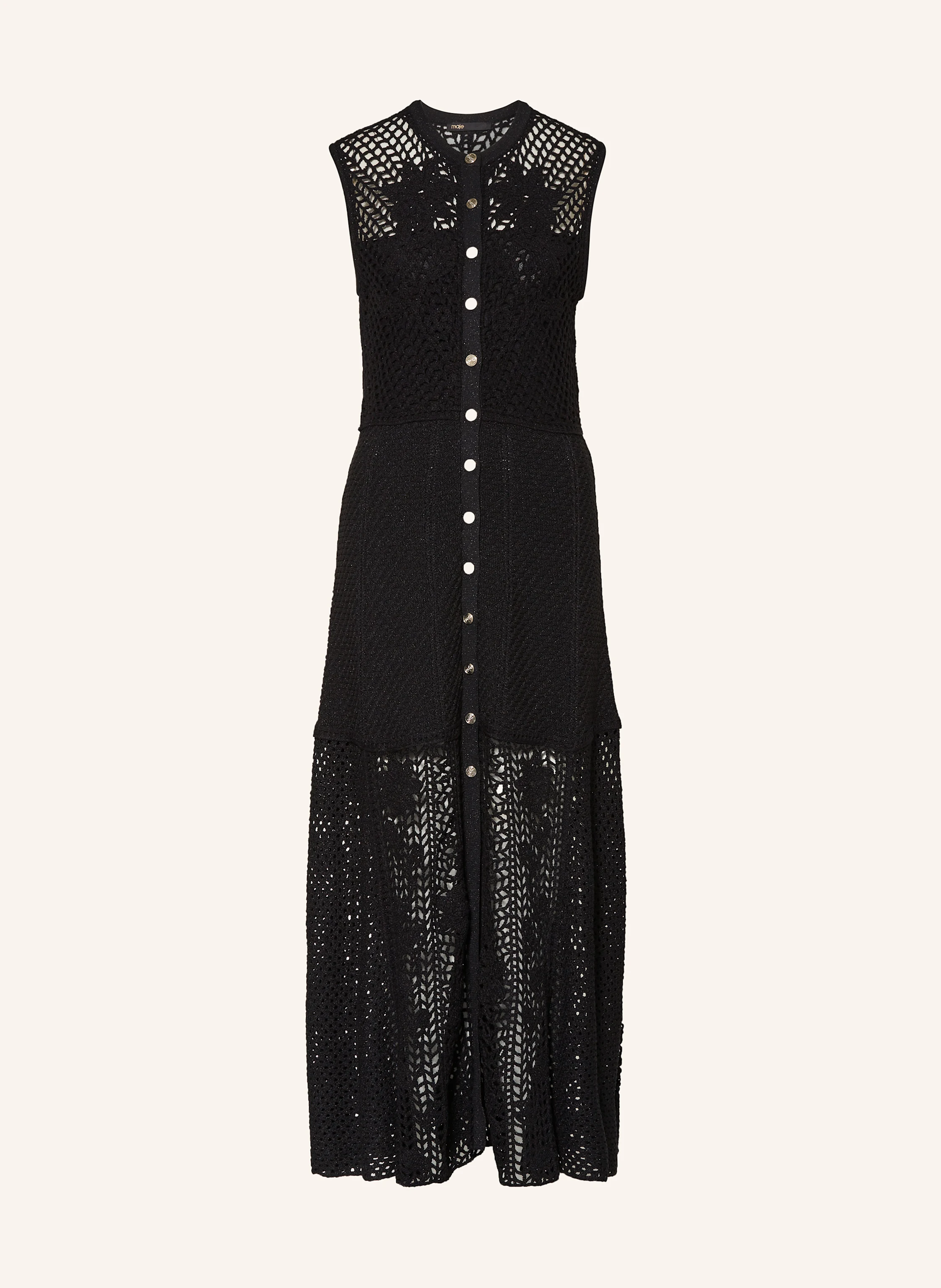 maje Strickkleid mit Glitzergarn