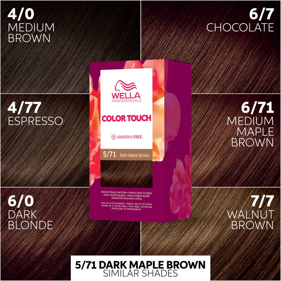 Wella Professionals Color Touch Deep Brown Dark Maple Brown 5/71 130ml