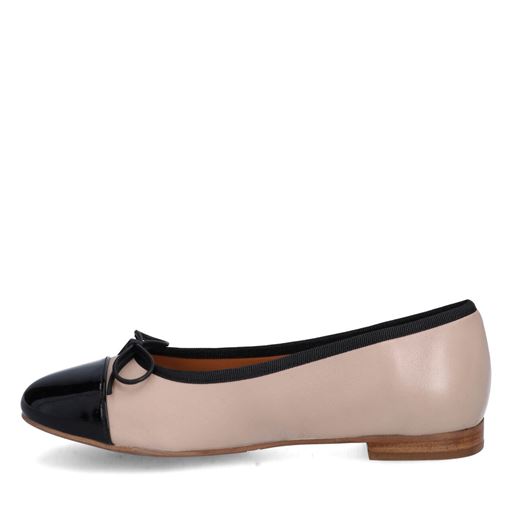 Billi Bi A6021 Ballerinasko, Black Patent/Beige Nappa, 40