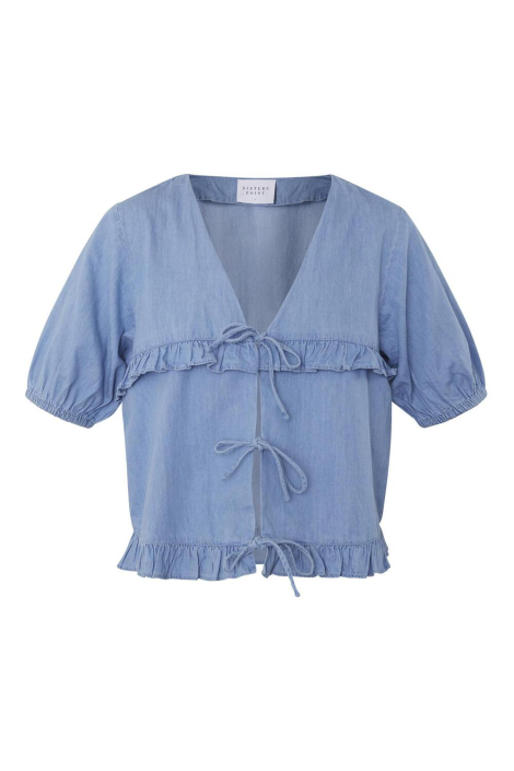 SisterS point blauwe dames blouse