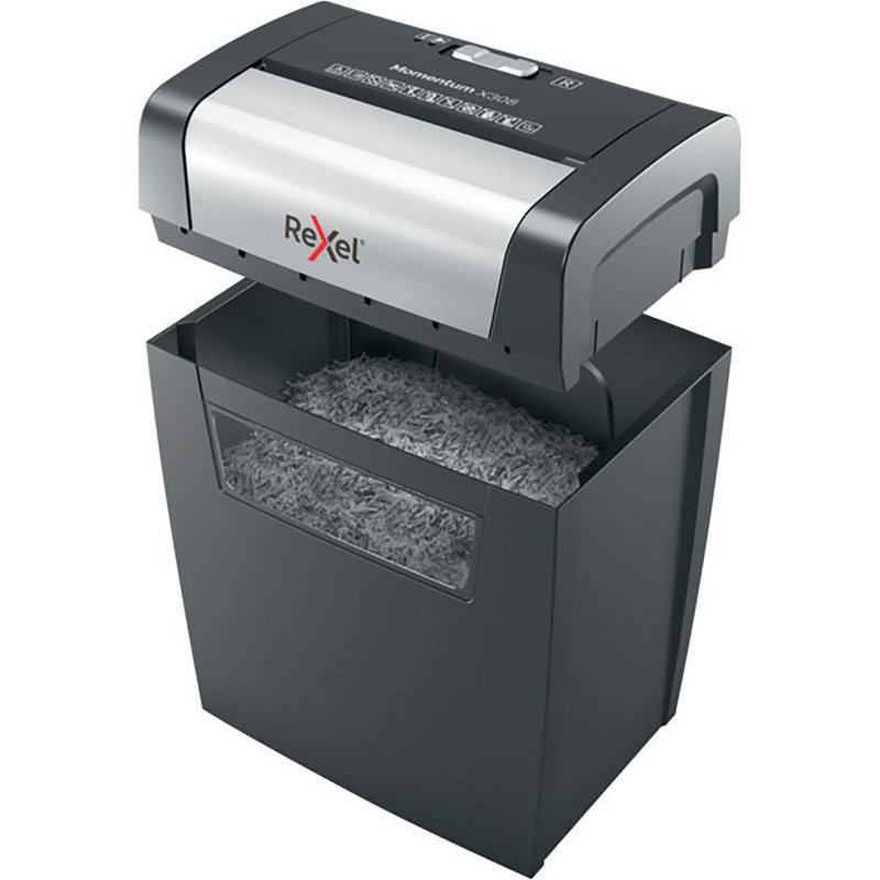 Destructeur Rexel Momentum X308 - coupe croisée