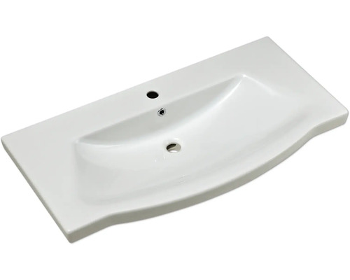 Pelipal Sunline 114 badkamermeubelset, BxHxD 160 x 200 x 51,5 cm, frontkleur: Riviera eiken, 5-delige badkamermeubelset en meer, inclusief witte keramische wastafel en badmeubel, spiegelkast met LED-verlichting, onderkast, wandkast