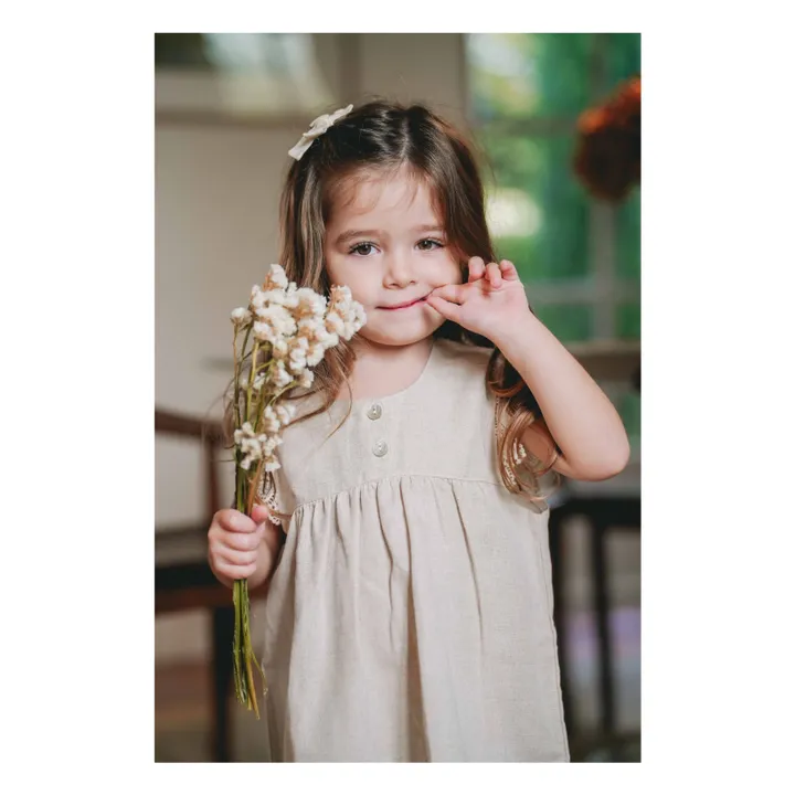 Loir Robe Alix Brodée | Ecru