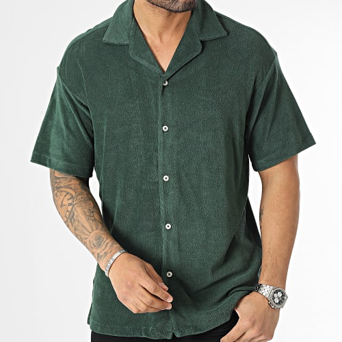 Chemise Manches Courtes Terry Resort Vert