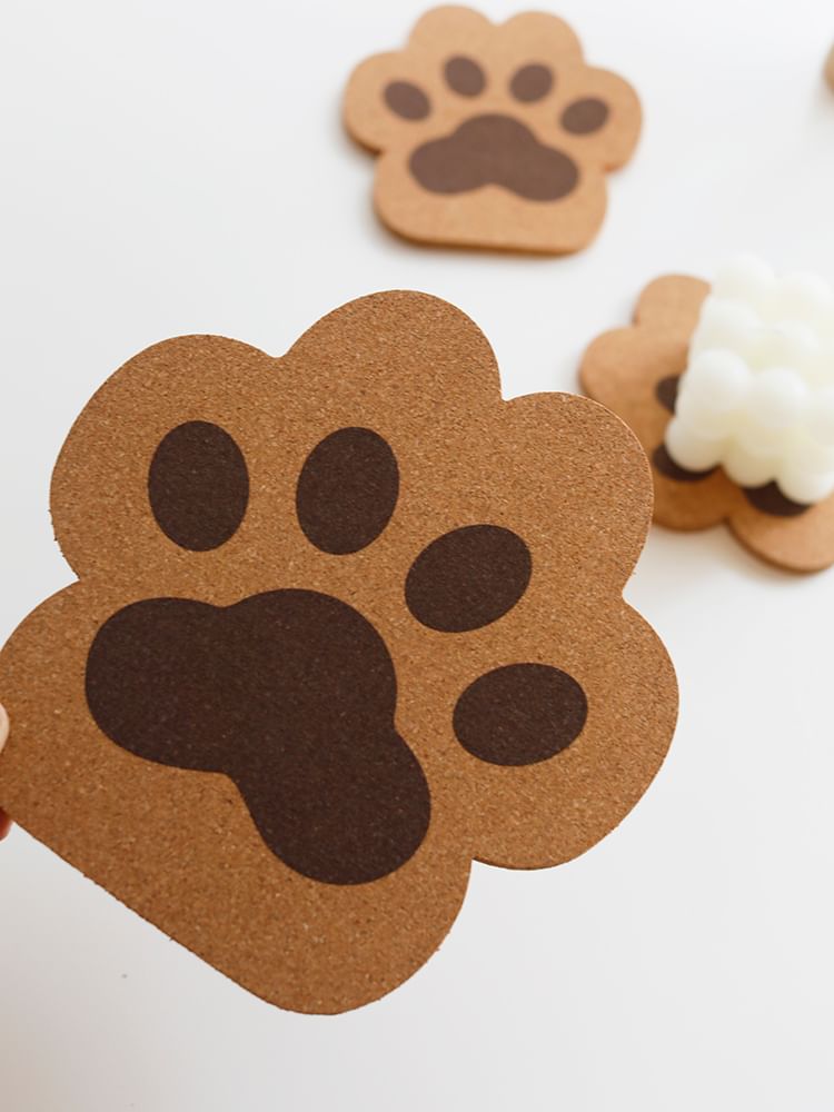 MIMO - Kattenpoot kurken onderzetter (verschillende ontwerpen)