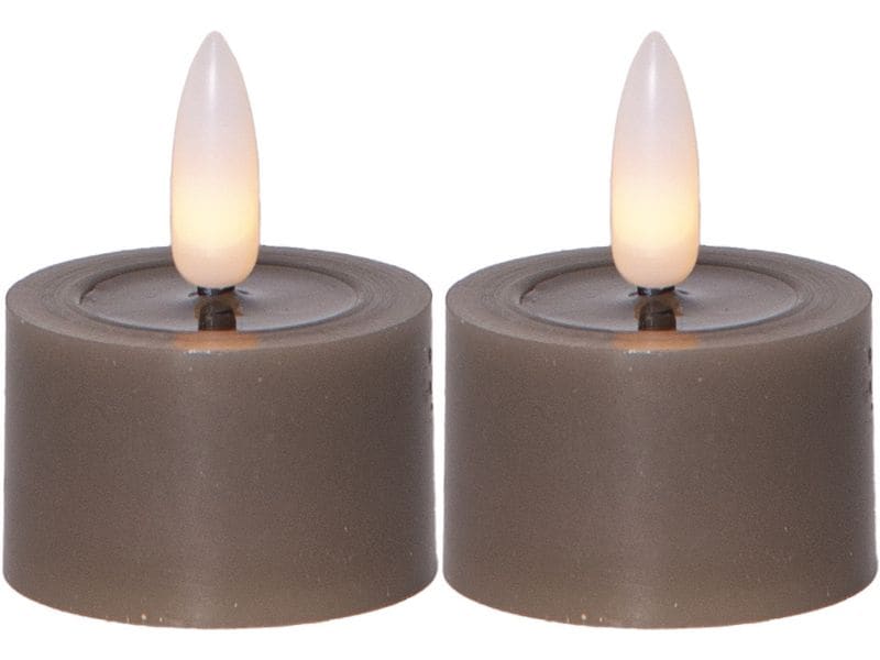 Star Trading LED Teelicht 2 Pack Flow 5 cm – Mole LED Teelichter-2er-Set