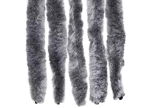 Rideau anti-mouches argenté 100x200 cm chenille