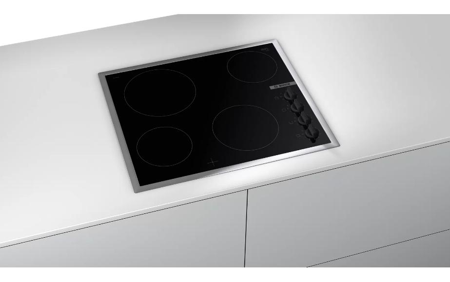 Glaskeramik-Kochfeld PKE645CA2E Aufliegend<br>Glaskeramik-Kochfeld mit 4 Herdplatten