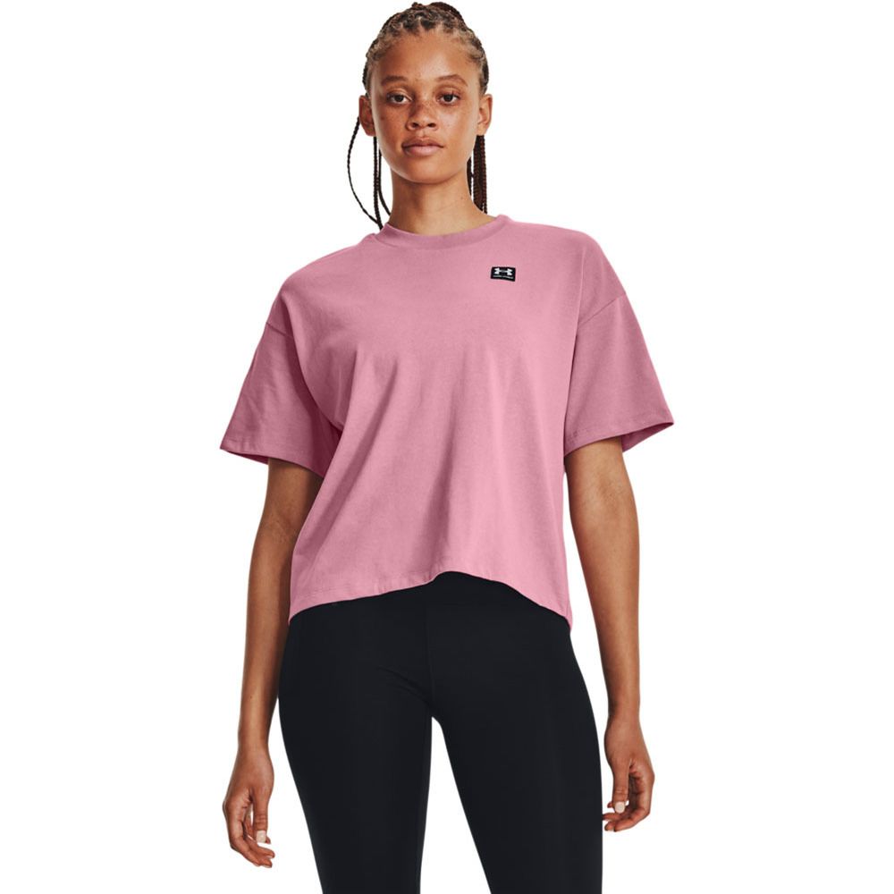 Under Armour LOGO LC OVERSIZED - Tee-shirt Femme rose