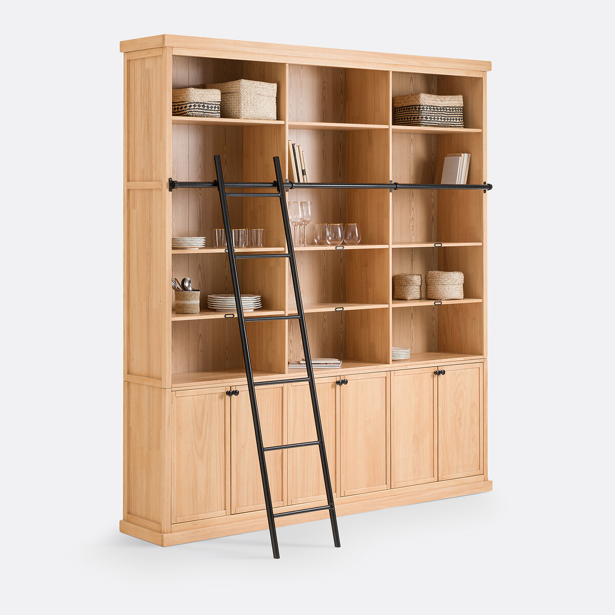 LA REDOUTE INTERIEURS<br>Estante de pinho com escada, Dario